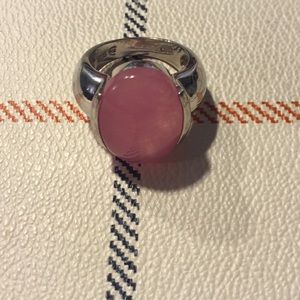 Pink Quartz .925 Ring Size 6